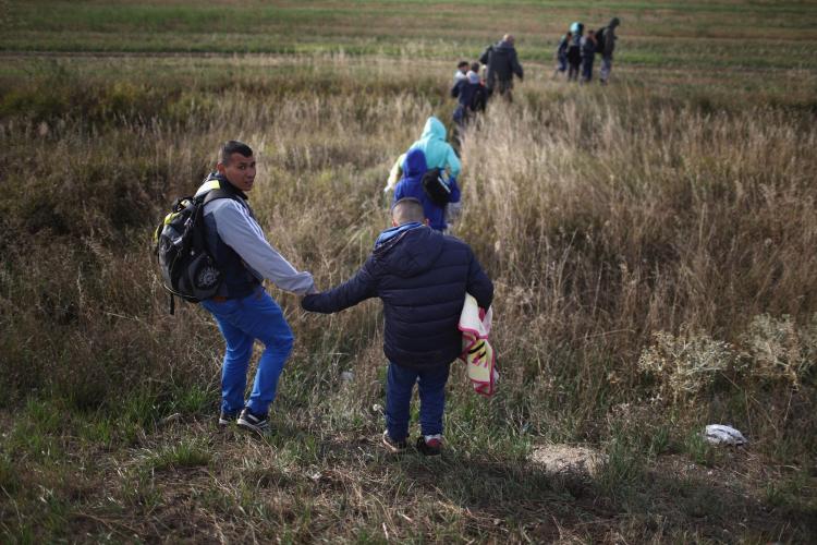 People migrating