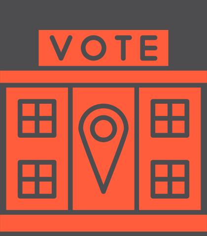 Illustration of a polling location