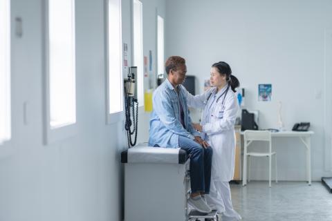 Doctor with patient 