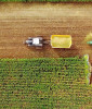 Aerial view of farm in Madison, Wisconsin